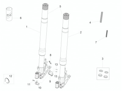 Εμπρός πιρούνι Ohlins